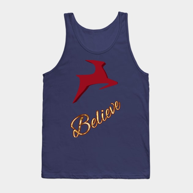 Believe Tank Top by Courtney's Creations